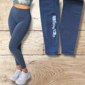 American Apparel Filthy 50 Women's Gray High Waist 7/8 length Active Leggings